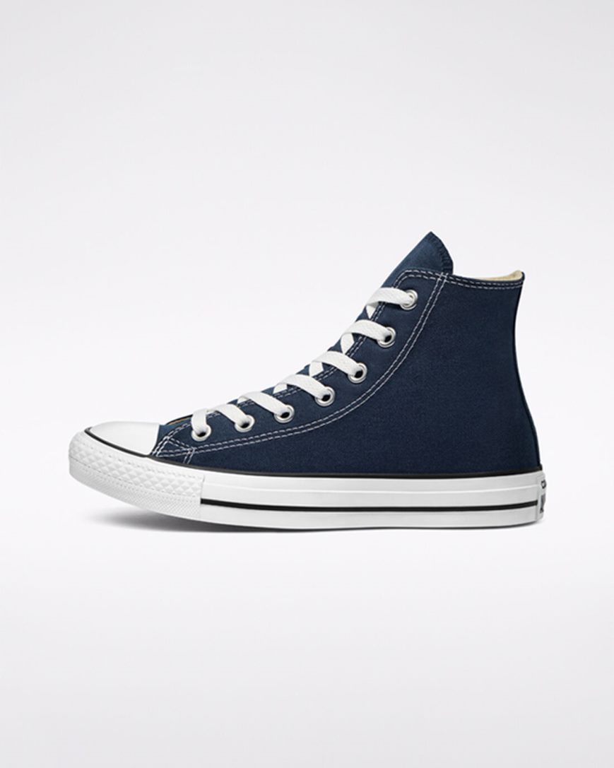 Men's Converse Chuck Taylor All Star Classic High Top Shoes Navy | AU 8E459C